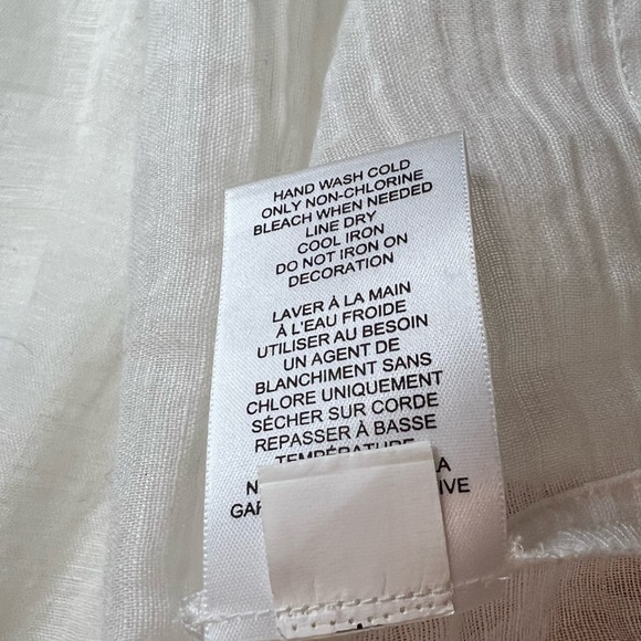 NWT Banana Republic white strapped camisole top, red beaded detailing,size Small - Picture 10 of 14